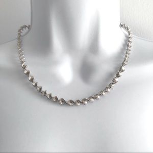 Napier Silver Twirl Vintage Necklace 90’s Y2K